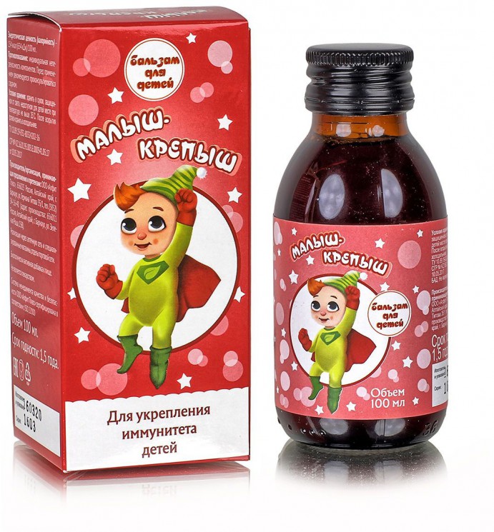 БАД к пище Серия "Цветы жизни" детский сироп "Малыш-крепыш", 100 мл