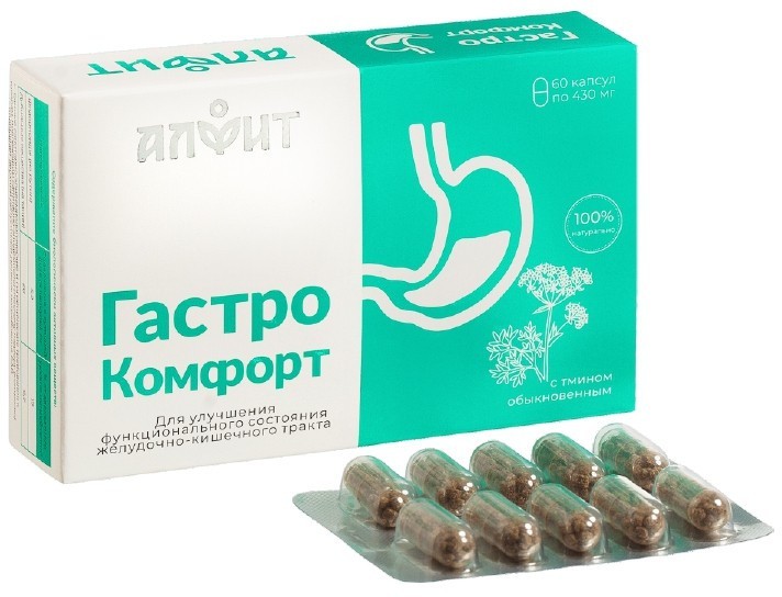 Гастрокомфорт Алфит, 60 капсул